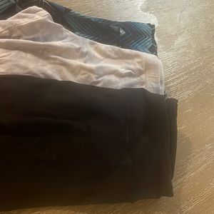 2 pairs of capris one pair leggings
